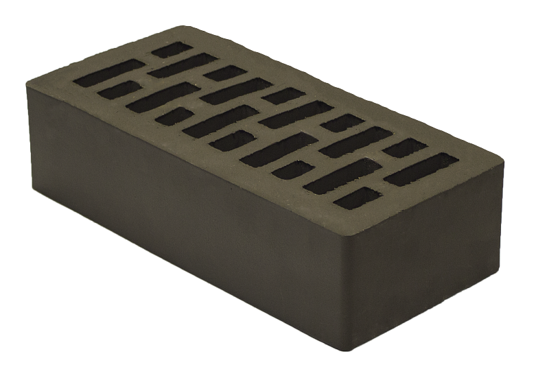 Облицовочный пустотелый, М-200,120x250x65, черный, Тербунский гончар КЗ