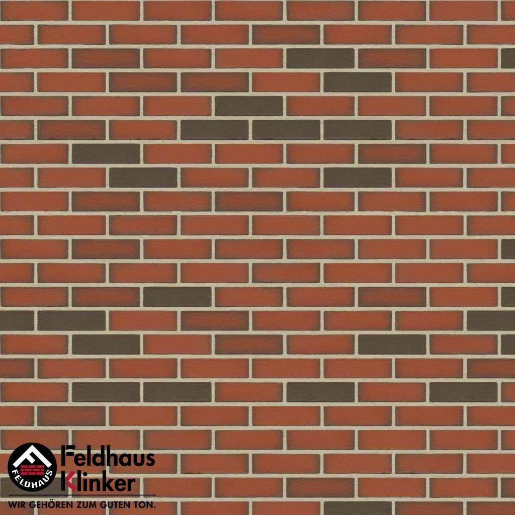 Клинкерная фасадная плитка Feldhaus Klinker R303 Ardor liso гладкая NF9, 240*9*71 мм