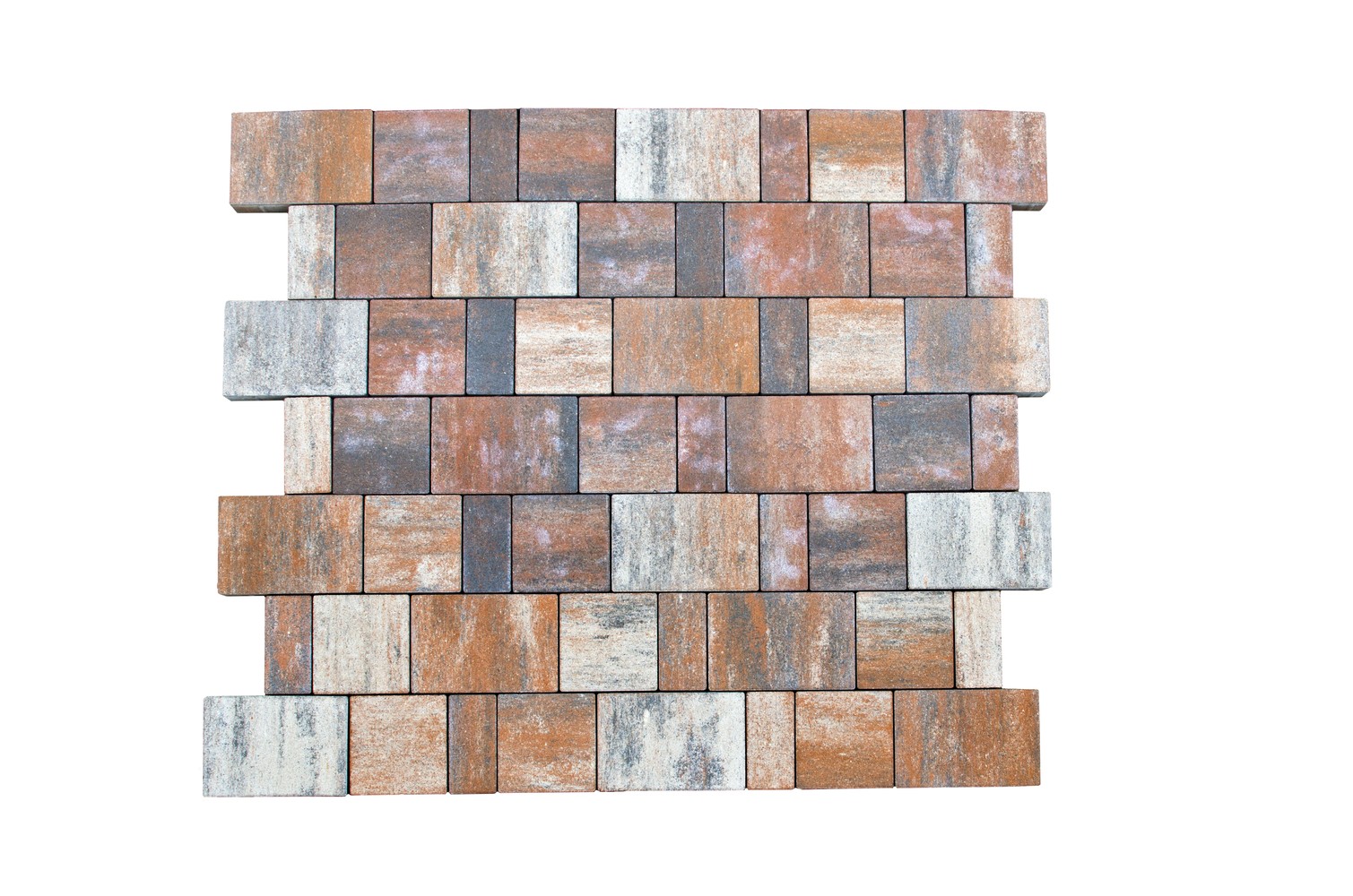 Тротуарная плитка BRAER II «Старый город Ландхаус» Color Mix Тип 4 «КОЙОТ»