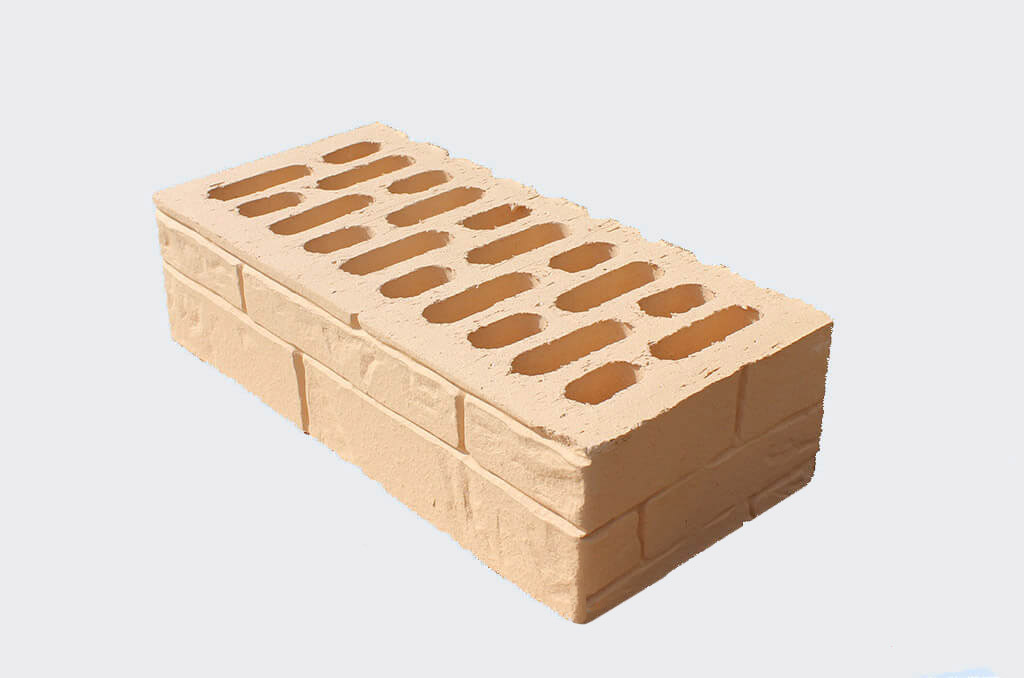 Кирпич солома одинарный «Ломаный камень», 250*120*65, Белебей